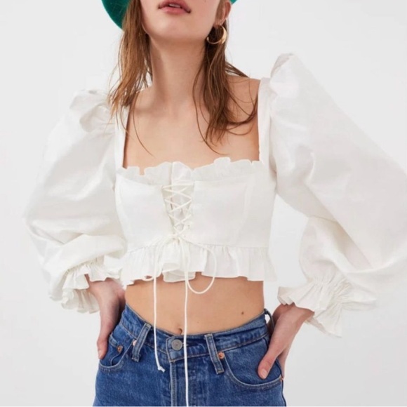 NWT Heather Milkmaid Corset Top Size XS - Picture 2 of 5